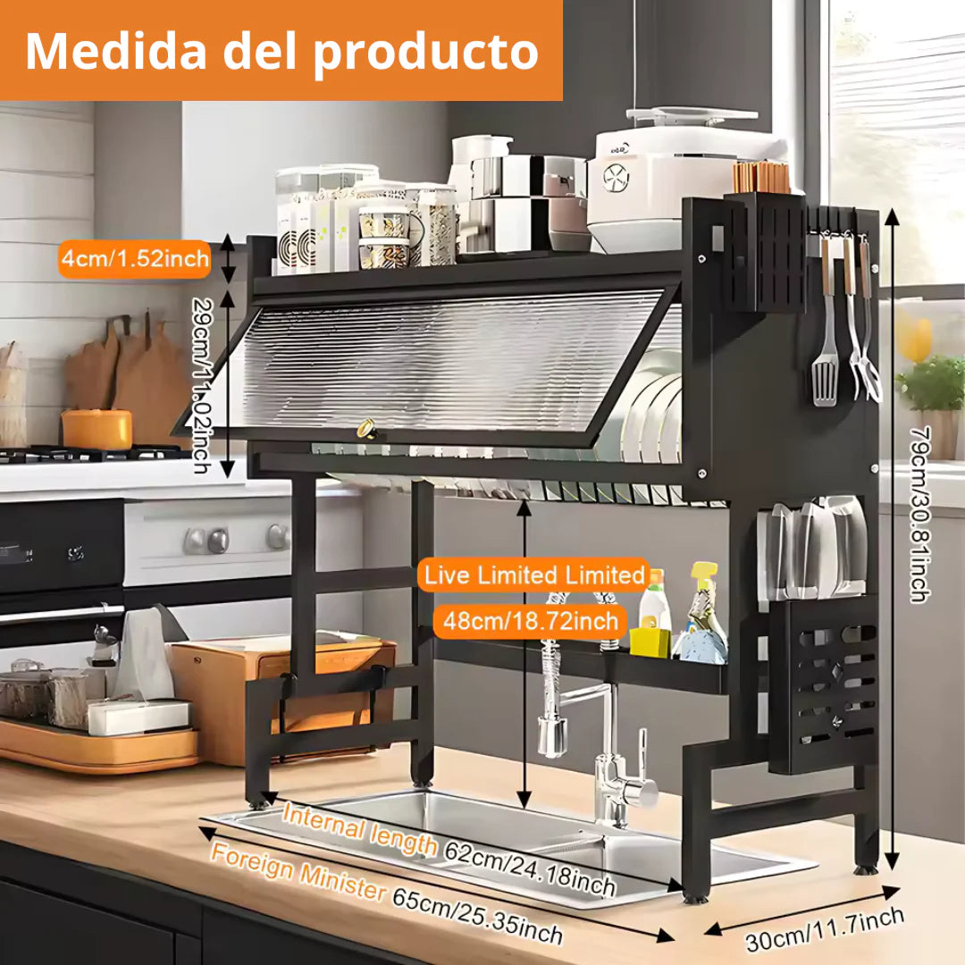 🔥 ¡Transforma tu cocina AHORA! Escurridor Alta Capacidad DryRack + Dispensador Automático de Agua GRATIS – ¡Solo Hoy, Aprovecha el Regalo Exclusivo!🔥