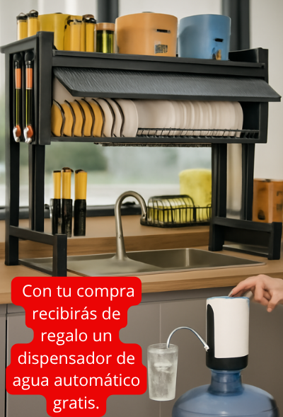 🔥 ¡Transforma tu cocina AHORA! Escurridor Alta Capacidad DryRack + Dispensador Automático de Agua GRATIS – ¡Solo Hoy, Aprovecha el Regalo Exclusivo!🔥
