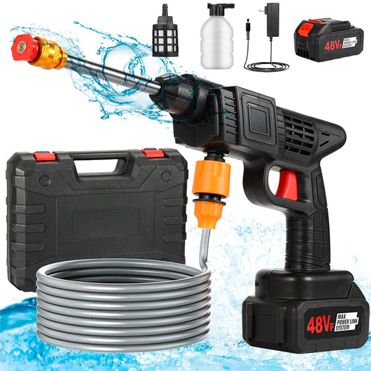 🔥HIDROLAVADORA RECARGABLE DE 48V: POTENCIA INALÁMBRICA PARA UNA LIMPIEZA PROFUNDA EN CUALQUIER LUGAR + 2 BATERÍAS🔥
